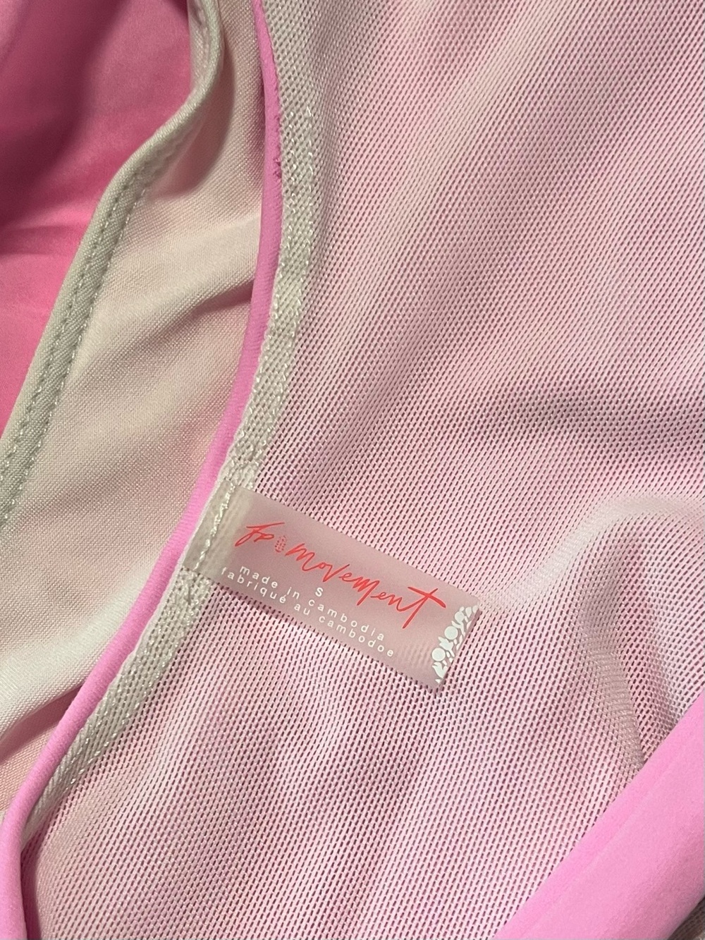 Free People Movement Righteous Runsie Pink Athletic Romper Size Small - Picture 4 of 4